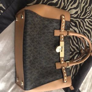Michael Kors brown tote like new inside